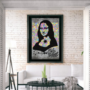 Poster Mona Lisa Grafite Street Art Pop Cultura