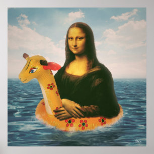 Póster Mona Lisa Holiday