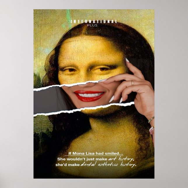 Poster mona lisa, leonardo da vinci, arte clássica, renas (Frente)