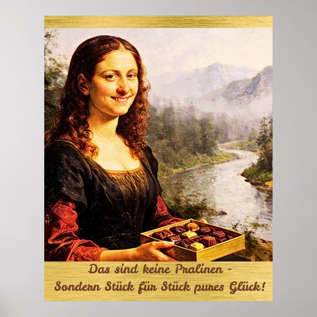 Poster Mona Lisa mag Pralinen (Frente)