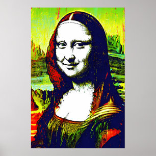 Poster Mona Lisa Meme Pop Art 