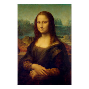 Póster Mona Lisa Por Leonardo Da Vinci