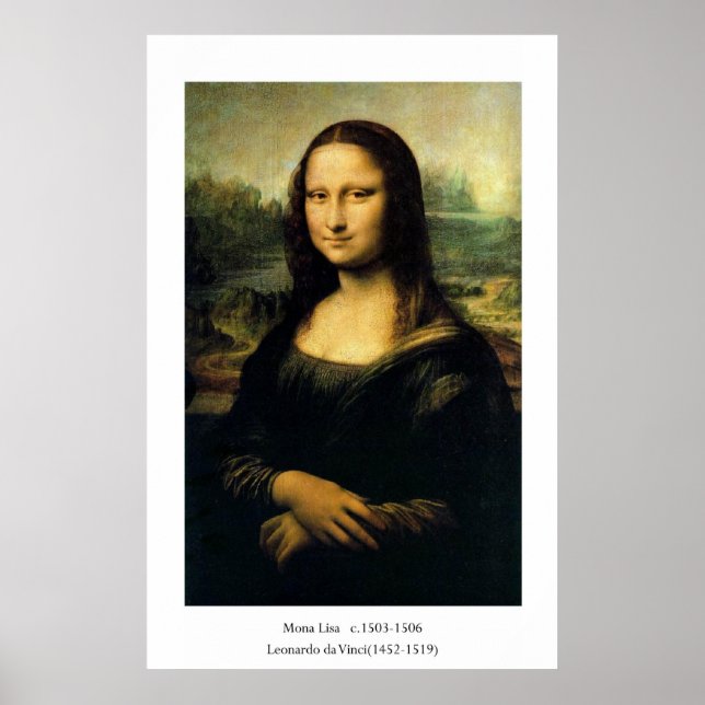 Poster Mona Lisa por Leonardo Da Vinci (Frente)