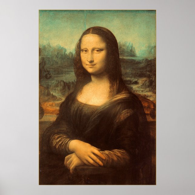 Póster Mona Lisa por Leonardo da Vinci (Frente)