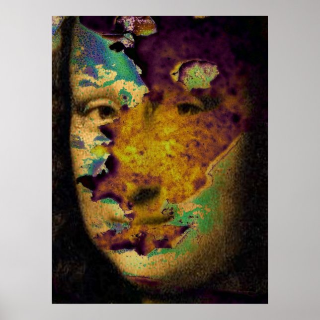 Póster mona lisa raw (Frente)