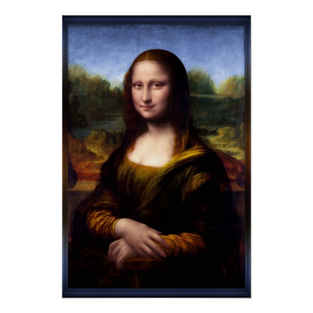 Póster Mona Lisa (Retrato de Lisa Gherardini) (Frente)
