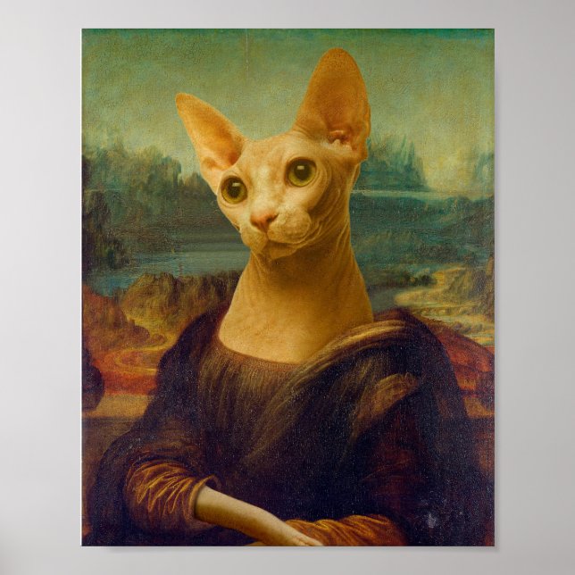 Poster Mona Lisa Sphynx (Frente)