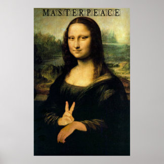 Poster Mona Lisa - uma MestraPaz
