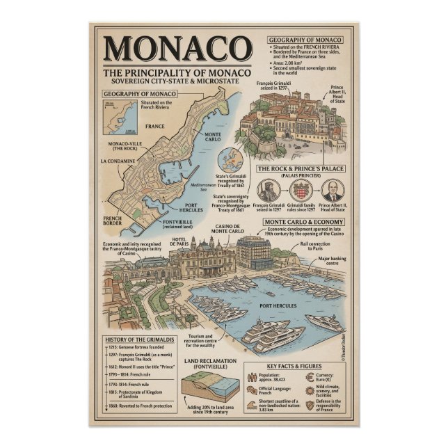 Póster Monaco  (Frente)