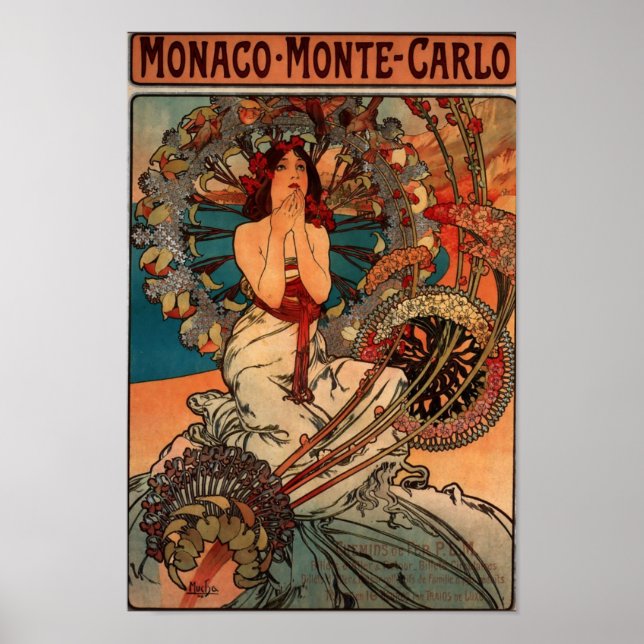 Póster Mônaco-Monte-Carlo (Frente)