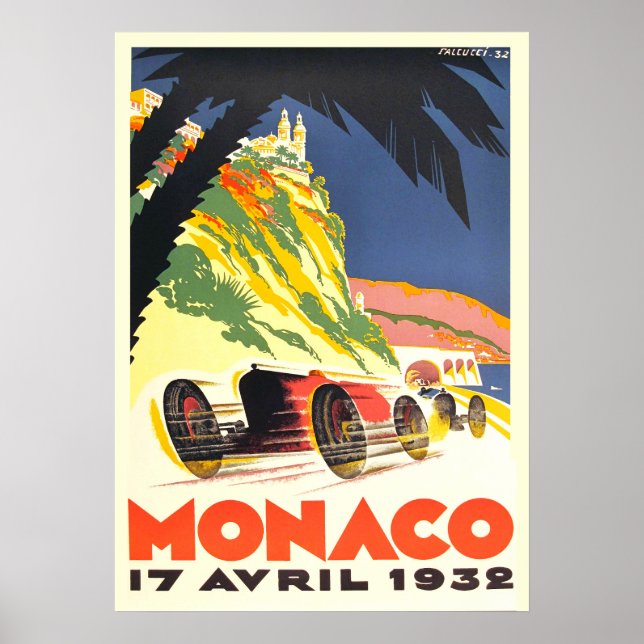 Poster Mônaco Racing (Frente)