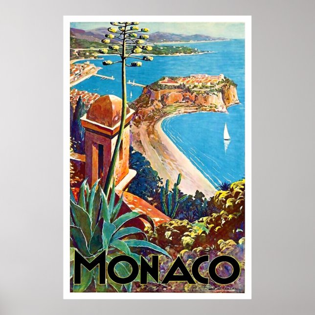 Poster Mônaco, Riviera (Frente)