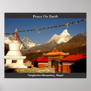 Póster Monastério de Tengboche, Nepal