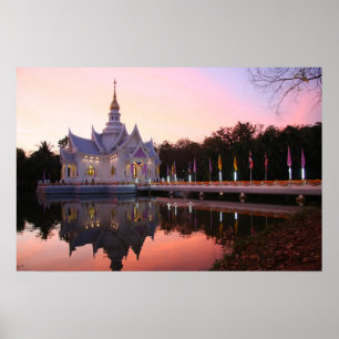 Póster Monastery by the lake