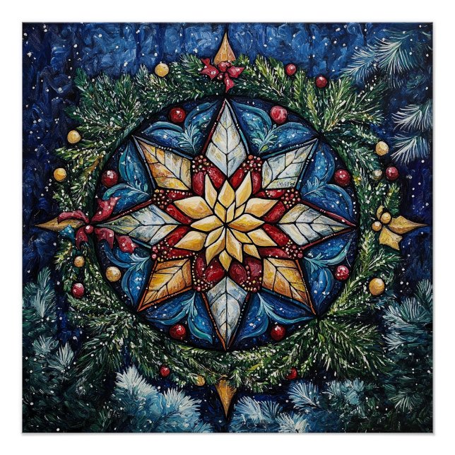 Póster Moncirca - Weihnachtsmandala 12/16 - Download Pos (Frente)