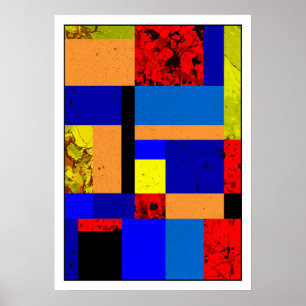 Póster Mondrian #6-1