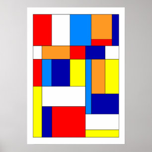 Póster Mondrian #8
