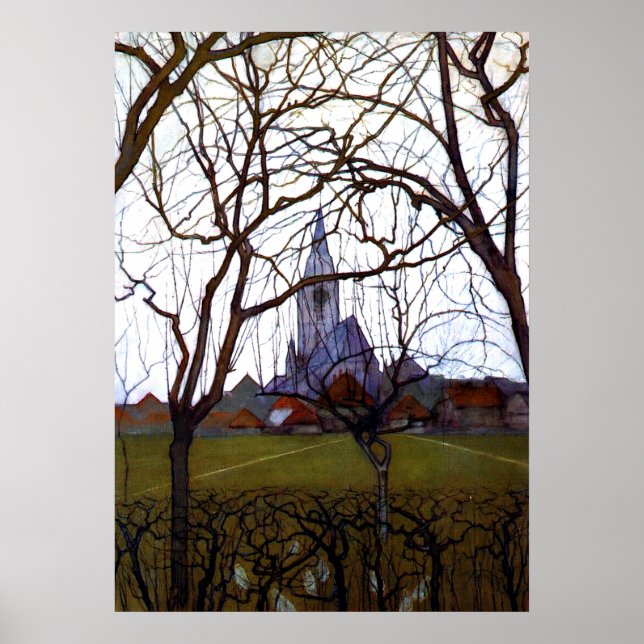 Poster Mondrian - Igreja da Vila (Frente)