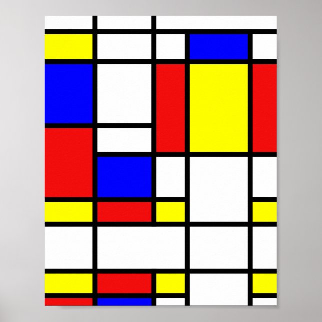 Poster Mondrian inspirado (Frente)