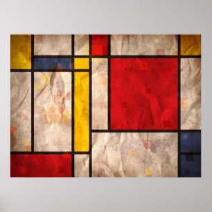Póster Mondrian inspirou