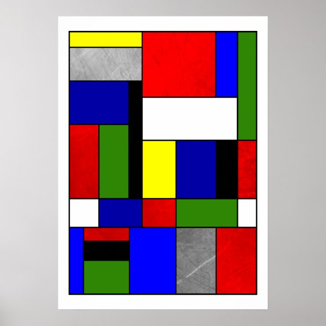 Póster Mondrian nº 4 (Frente)