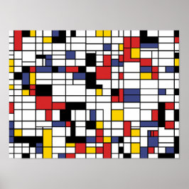 Poster Mondrianesque