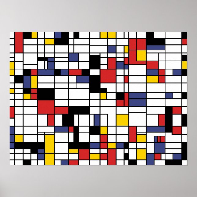 Poster Mondrianesque (Frente)