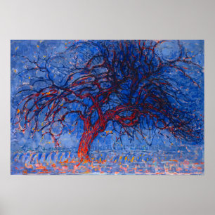 Poster Mondrian's The Red Tree
