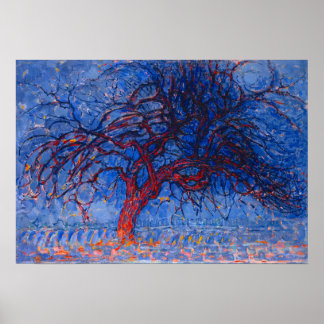 Poster Mondrian's The Red Tree