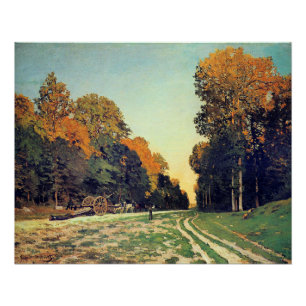 Póster Monet - A estrada entre Chailly e Fontainebleau