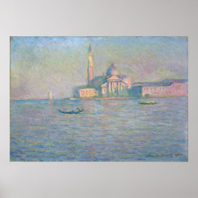 Poster Monet - A Igreja De San Giorgio Maggiore Veneza (Frente)