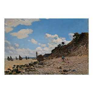 Póster Monet - A praia em Honfleur