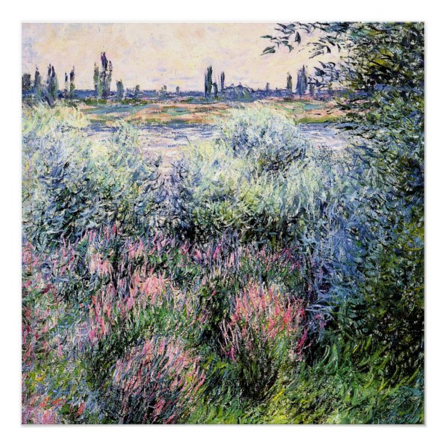Póster Monet - A Spot on the Banks of the Seine (Frente)