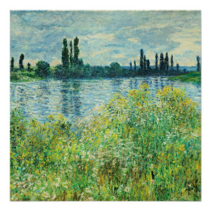 Póster Monet - Banks of the Seine at Vetheuil