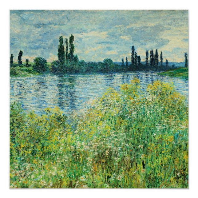 Póster Monet - Banks of the Seine at Vetheuil (Frente)