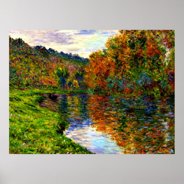 Poster Monet - Braço do Jeufosse, Autumn (Frente)
