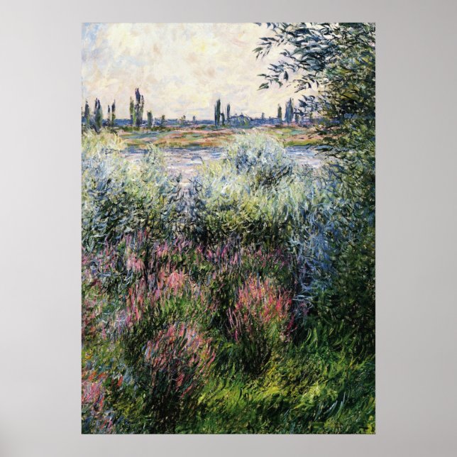 Póster Monet - By the Seine, um canto do Banco (Frente)