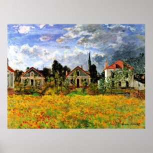 Poster Monet - Casas na Argentina, famosa trabalho de art