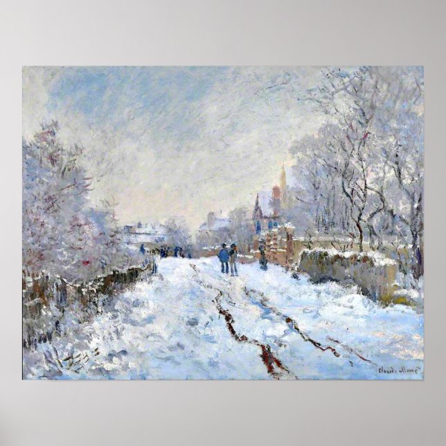 Poster Monet - Cena de Neve na Argentina (Frente)
