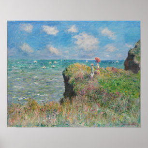 Poster Monet - Cliff Caminha Em Pourville