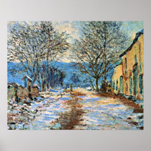 Poster Monet - Efeito da Neve em Limetz