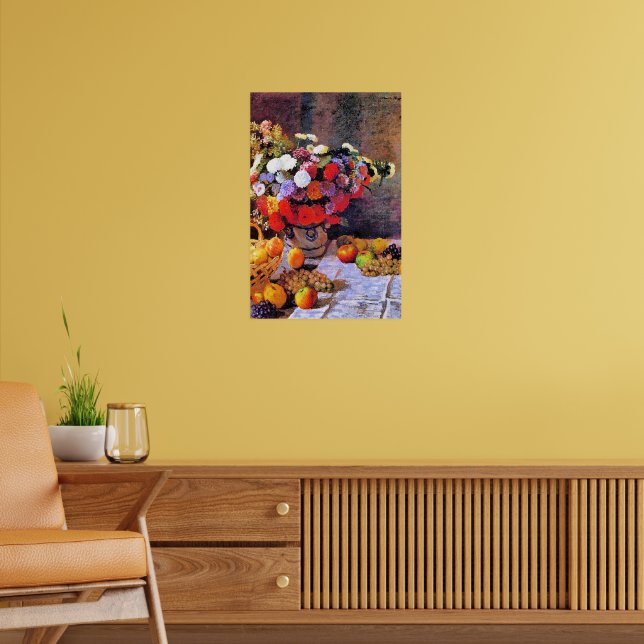 Poster Monet - Flores e Frutas (Sala de Estar 2)
