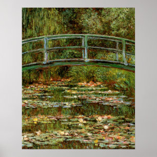 Poster Monet French Bridge Art
