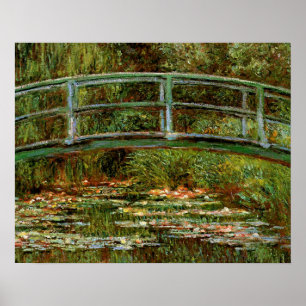 Póster Monet French Bridge Art