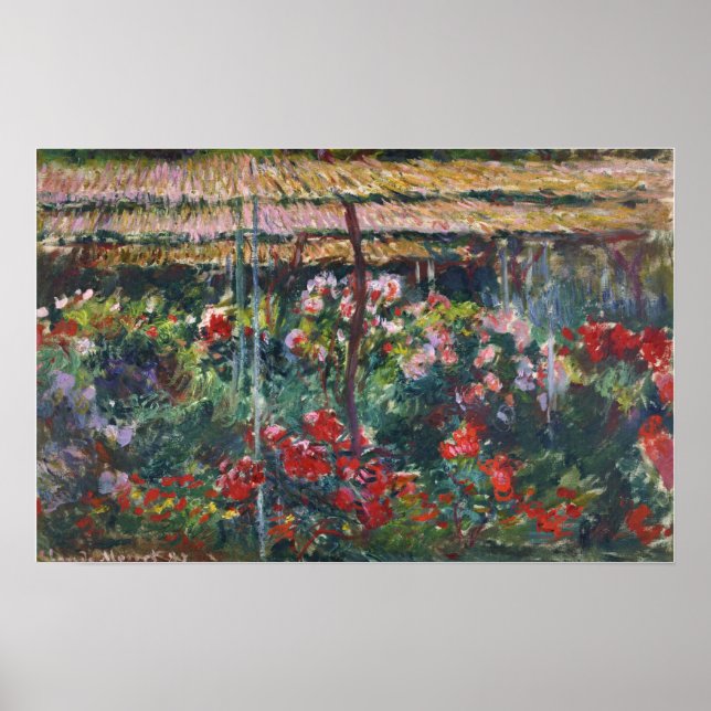 Poster Monet - Jardim de Peony (Frente)