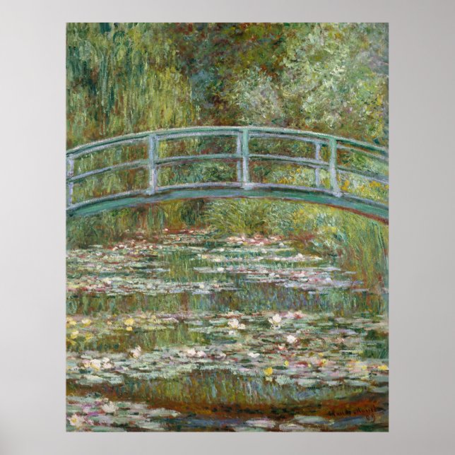Poster Monet, jardim, pintura clássica (Frente)