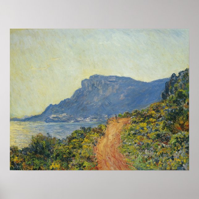 Poster Monet - La Corniche perto do Mônaco (Frente)