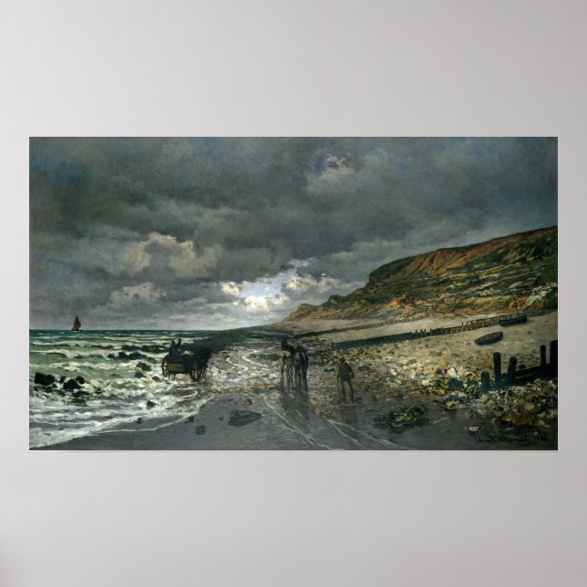 Poster Monet - La Ponta Da Heve Na Maré Baixa (Frente)