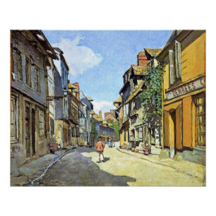 Póster Monet - La Rue Bavolle em Honfleur