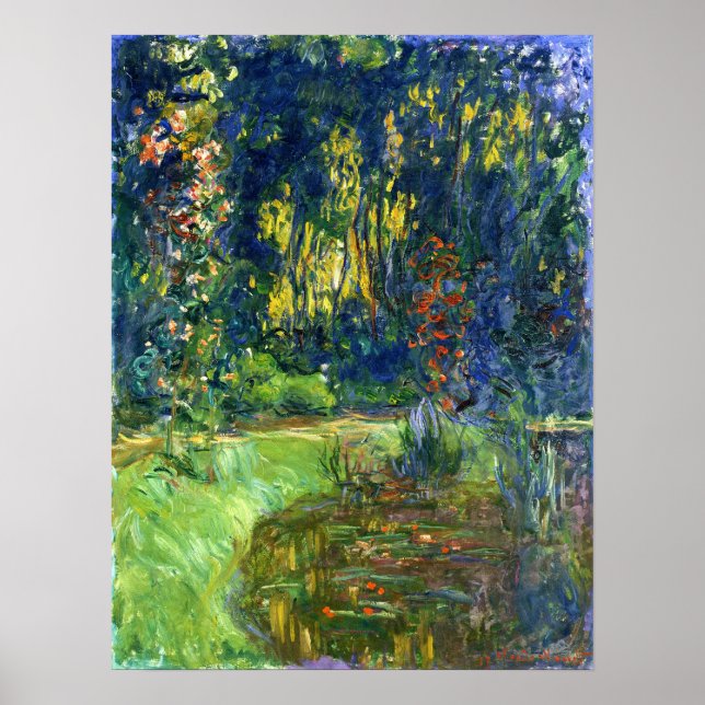 Poster Monet - Lago de Nenúfares em Giverny 1919 (Frente)